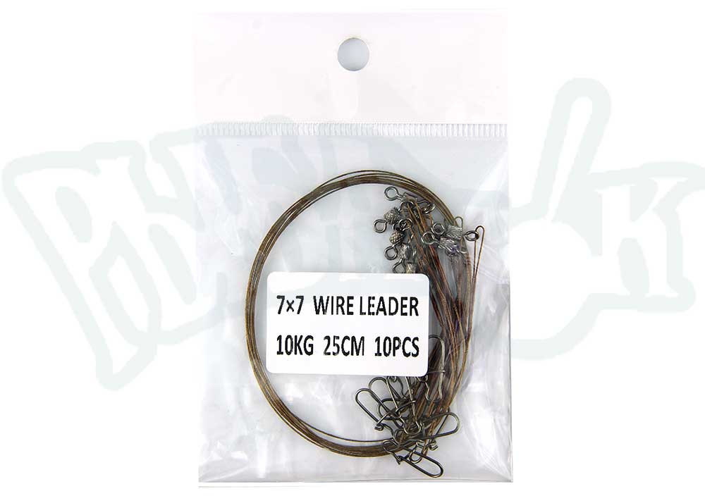 Поводок Wire Leader 7х7 10кг, 25см (10шт.в упак.)