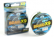 Леска BRAID X9  100м (0,14) GROWS CULTURE