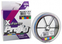Шнур ProJig X-Force Multicolor 0.14мм, 9.0кг, 100м, 