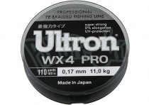 Леска плетенка ULTRON WX 4 PRO 100м(0.21мм) 15кг, хаки