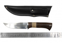 Нож Окский Судак ст.65х13 рукоять венге, береста, дюраль, фибра.(5950)