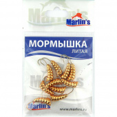 Мормышка литая Marlin`s Личинка №3 (1,75гр) кр.Crown (уп.-10шт), арт.7003-309