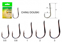 Крючок FISH CHINU DOUSKI-RING №0.8 с ушком, покр.BN (10шт)
