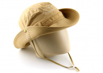 Шляпа с ремешком беж TRAVELIERS