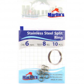 Заводные кольца "Marlin's" Stainless Steel  6мм уп. 10шт. SS8200-006