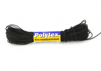 Нить Polytex, 210 den/24 (1,20мм), тест 30кг, моток 25м, черная