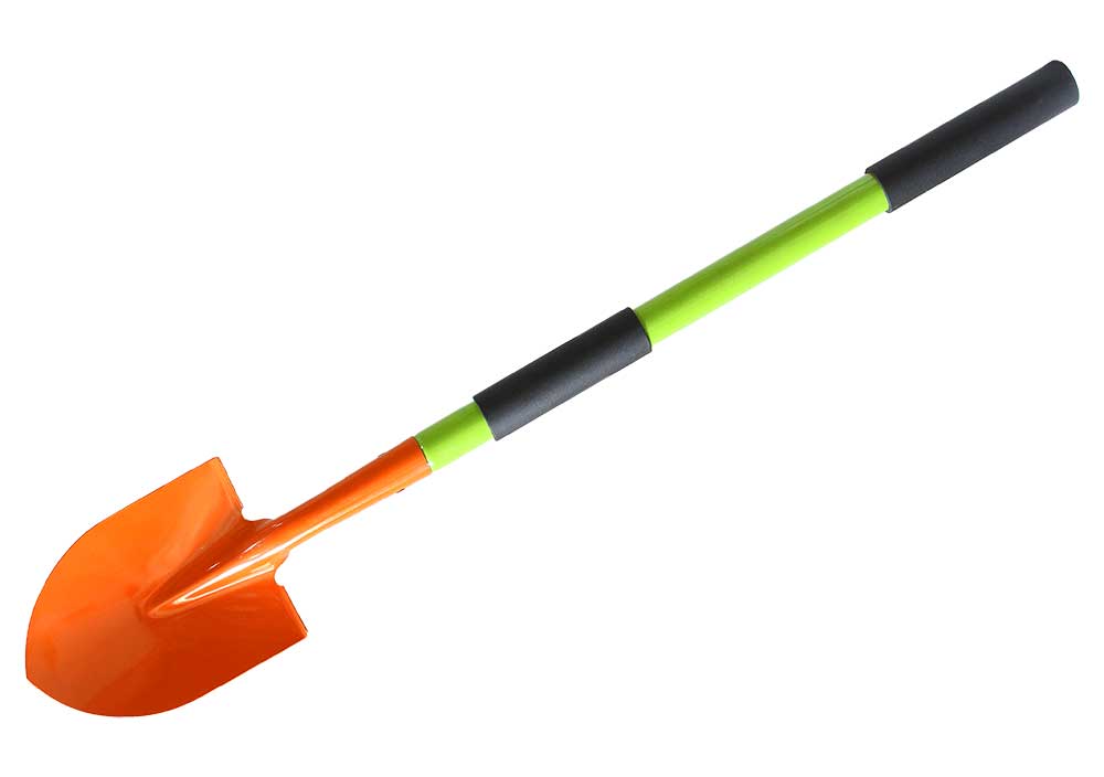 Лопата металл ( цветная), ручка с неопреном 