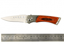 Нож складной ручка дерево 20см 374