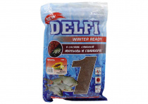 Прикормка зим.увлажн. DELFI ICE Ready (карась; ваниль+подсолнух, коричневая, 500г) DFG-613BR