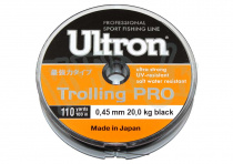 Леска ULTRON Trolling PRO 100м(045мм) 20кг.черн.