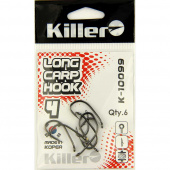 Крючки Killer LONG CARP HOOK №4  (10099)