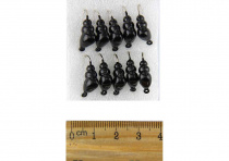 Мормышка вольф Муравей с ушком (12#/1.7g) (064)  обмазка черная