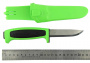 Нож Morakniv Basic 546, нерж.сталь, пласт. зеленая ручка, чер.вставка 13451 
