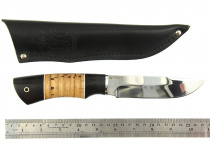 Нож Окский Рысь ст.65х13 Венге с берестой (4644)